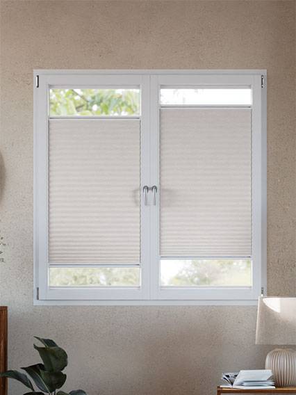 【窓貼りタイプ】遮光 グレーハニカム Stick2Fit Pleated サムネイル写真