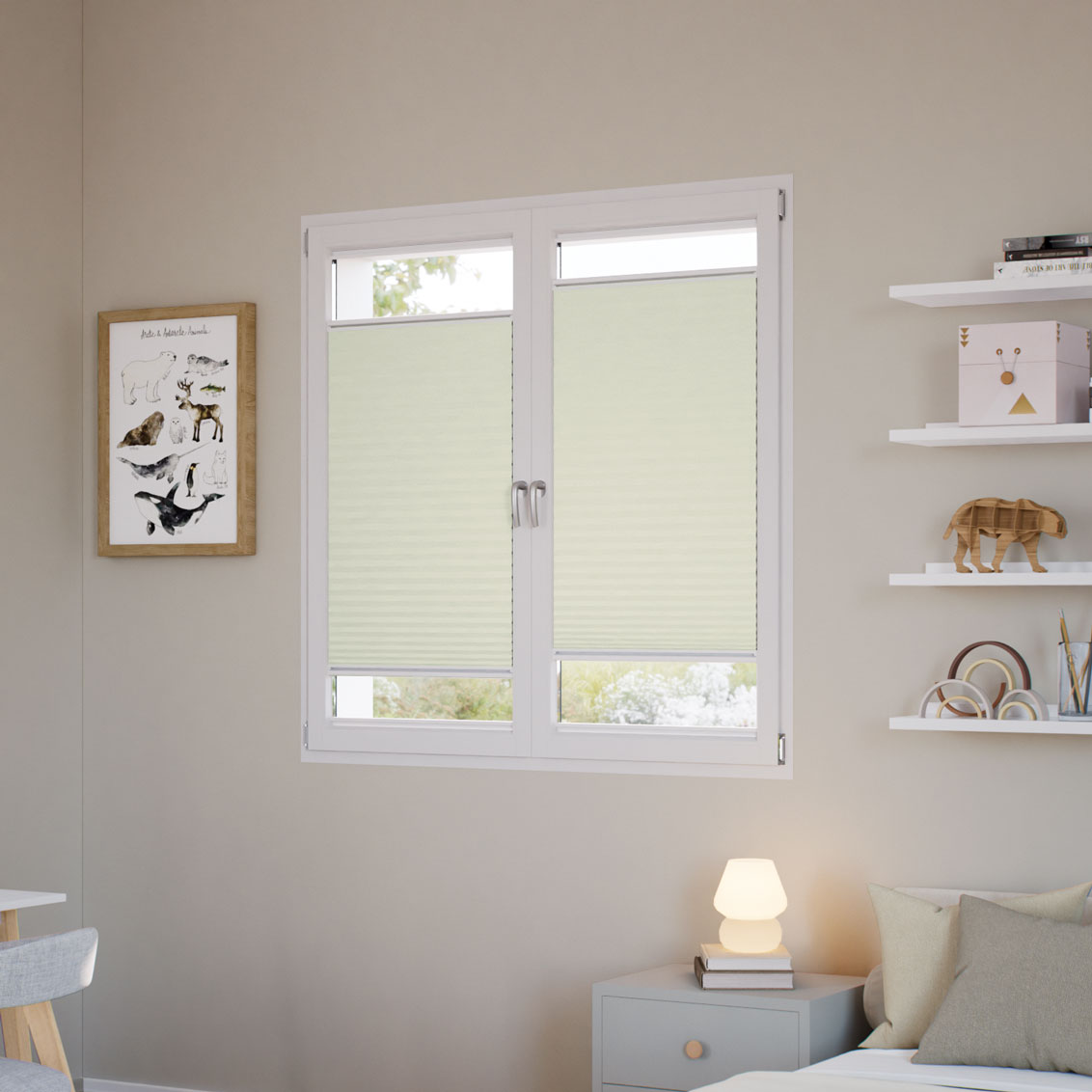 窓貼りタイプ】遮光 リモンチェロ ハニカム シェード