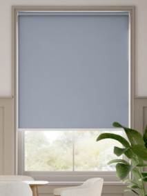 【つっぱり式】遮光 ブルー ロールスクリーン サムネイル写真