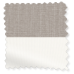 【突っ張り式】カバンディッシュ 遮光ウォームストーン＆リネン ダブルロールスクリーン サンプルの写真