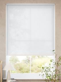 【つっぱり式】防炎 非遮光 ブルー ロールスクリーン サムネイル写真