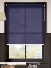 【つっぱり式】防炎 非遮光 レッドブルー ロールスクリーン サムネイル写真