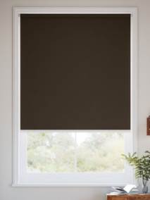 【つっぱり式】遮光 チョコ ロールスクリーン サムネイル写真