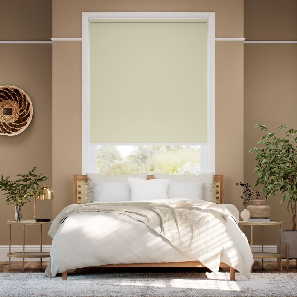 【つっぱり式】遮光 レモン ロールスクリーン