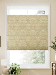 遮光トップダウンハニカム ウィリアムモリス ブラックソーン サフラン トップダウンハニカム サムネイル写真