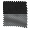チタン 遮光アトミックブラック&ブラック ダブルロールスクリーン 見本の写真