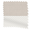 チタン 遮光キャンバス&アイスホワイト ダブルロールスクリーン 見本の写真
