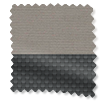 チタン 遮光トープ&ブラック ダブルロールスクリーン サンプルの写真