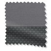 チタン 遮光ハーバーグレー&ブラック ダブルロールスクリーン サンプルの写真