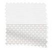 チタン 遮光スノーホワイト&ホワイト ダブルロールスクリーン サンプルの写真
