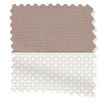 チタン 遮光ストーン&アイスホワイト ダブルロールスクリーン サンプルの写真