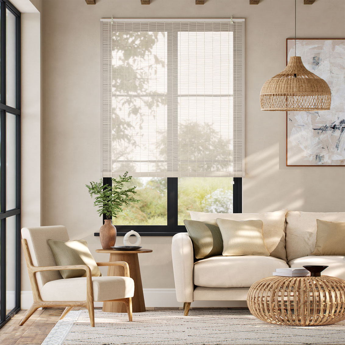 トゥルム バーチ＆パミス すだれ ロールアップスクリーン