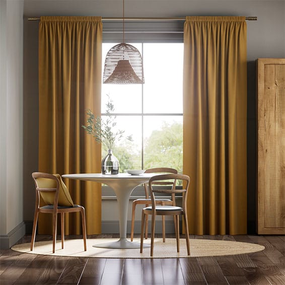 ベルベット アンティーク ゴールド カーテン