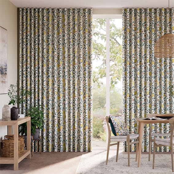 ウェーブ ウィリアムモリス フルーツ シトラス カーテン