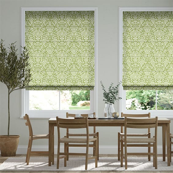 William Morris -ウィリアムモリス　エイコーン　リーフ ローマンシェード