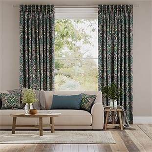 ウィリアムモリス ブラックソーン インディゴ カーテン サムネイル写真