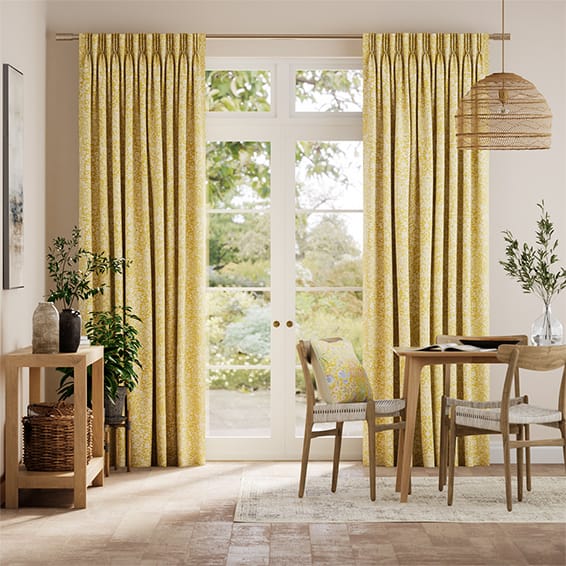 ウィリアムモリス ブラックソーン サフラン カーテン