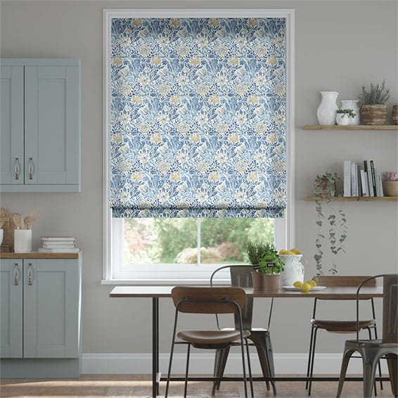 William Morris -ウィリアムモリス　コンプトン　チャイナブルー ローマンシェード