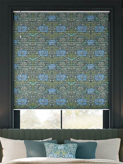 遮光ハニカム ウィリアムモリス ハニーサクル&チューリップ ムーンストーン ハニカムシェード サムネイル写真