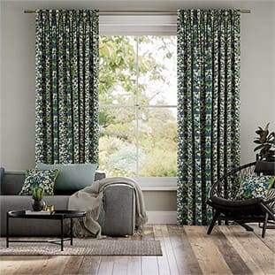 ウィリアムモリス ヒヤシンス エメラルド カーテン サムネイル写真