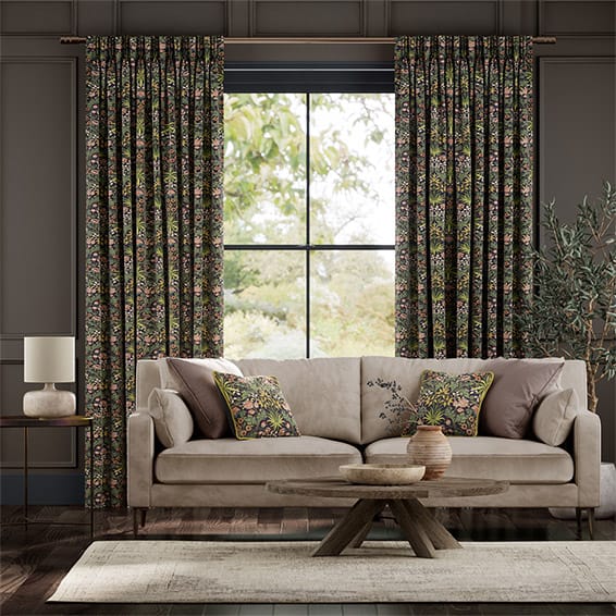 新品　ウィリアムモリスカーテン　W3500×H1670 新品 ウィリアムモリスカーテン W3500×H1670