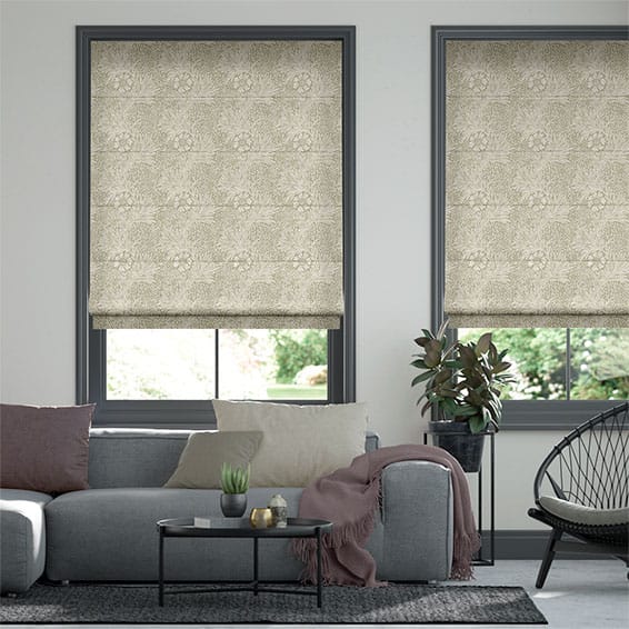 William Morris -ウィリアムモリス　マリーゴールド　ヘンプ ローマンシェード