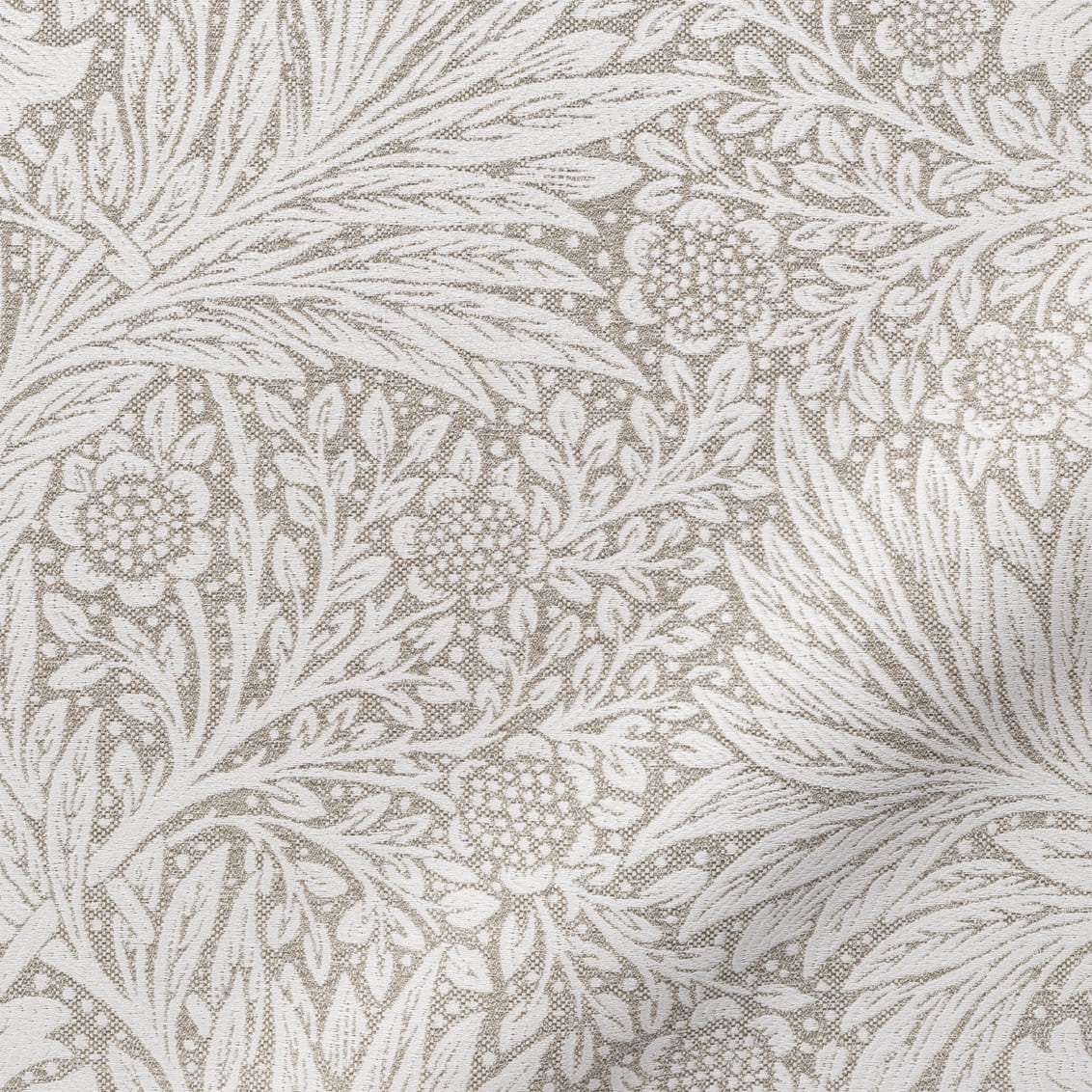 ウィリアムモリス マリーゴールド リネン ジャガード織 カーテン