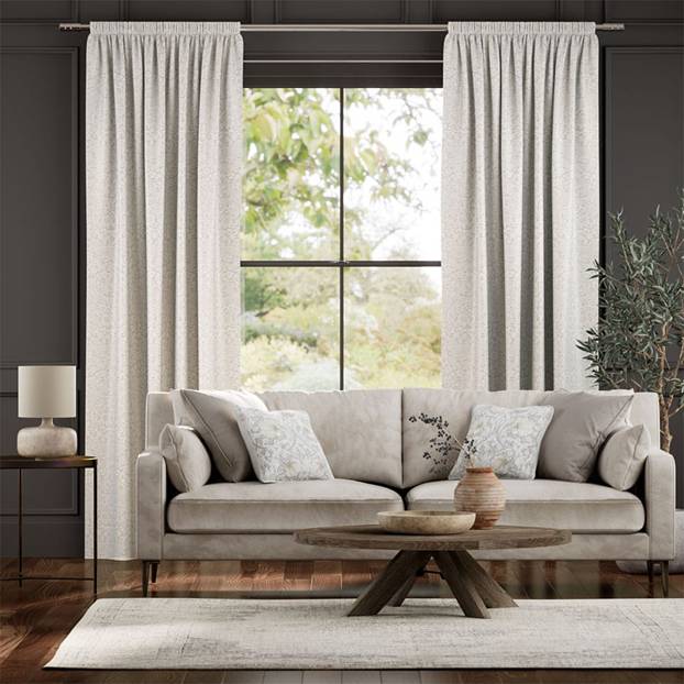 ウィリアムモリス いちご泥棒 オイスター ジャガード織 カーテン サムネイル写真