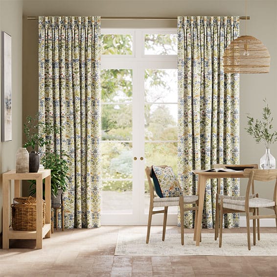 ウィリアムモリス　いちご泥棒　ナチュラル カーテン