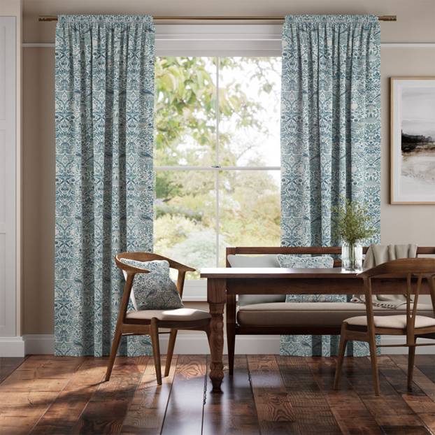 ウィリアムモリス　いちご泥棒　スカイ カーテン サムネイル写真