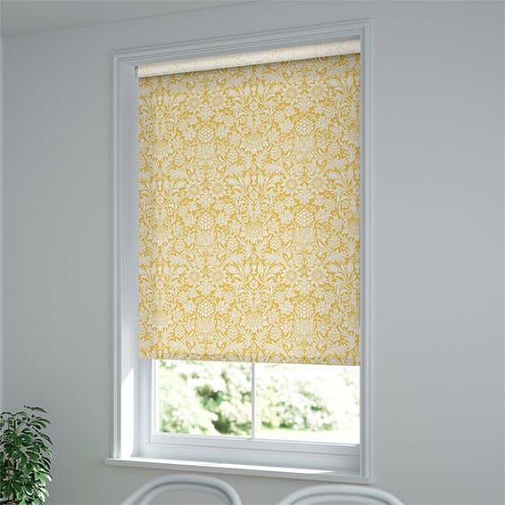 ウイリアムモリス　サンフラワー　シルバーグレー ロールスクリーン William Morris -ウィリアムモリス サンフラワー シルバーグレー