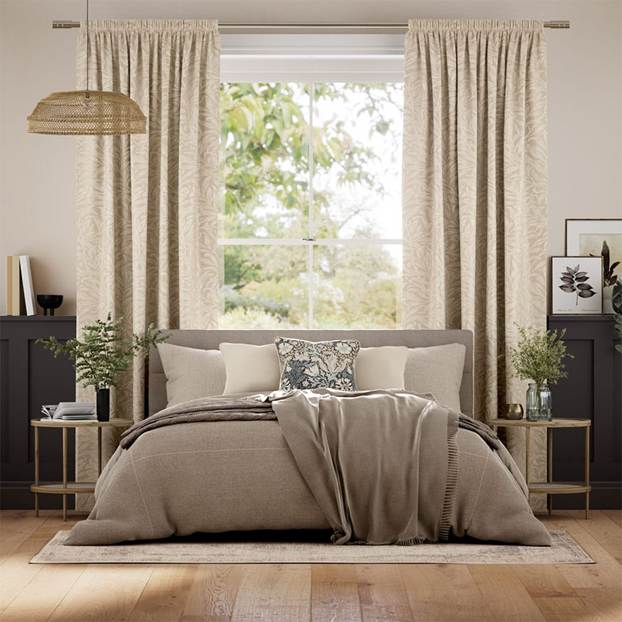 ウィリアムモリス ウイローバウ ソフトゴールド ジャガード織 カーテン サムネイル写真