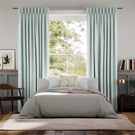 ウィリアムモリス ウイロー ダックエッグ カーテン