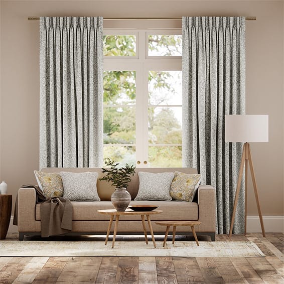 ウィリアムモリス ウイロー スティープルグレー カーテン