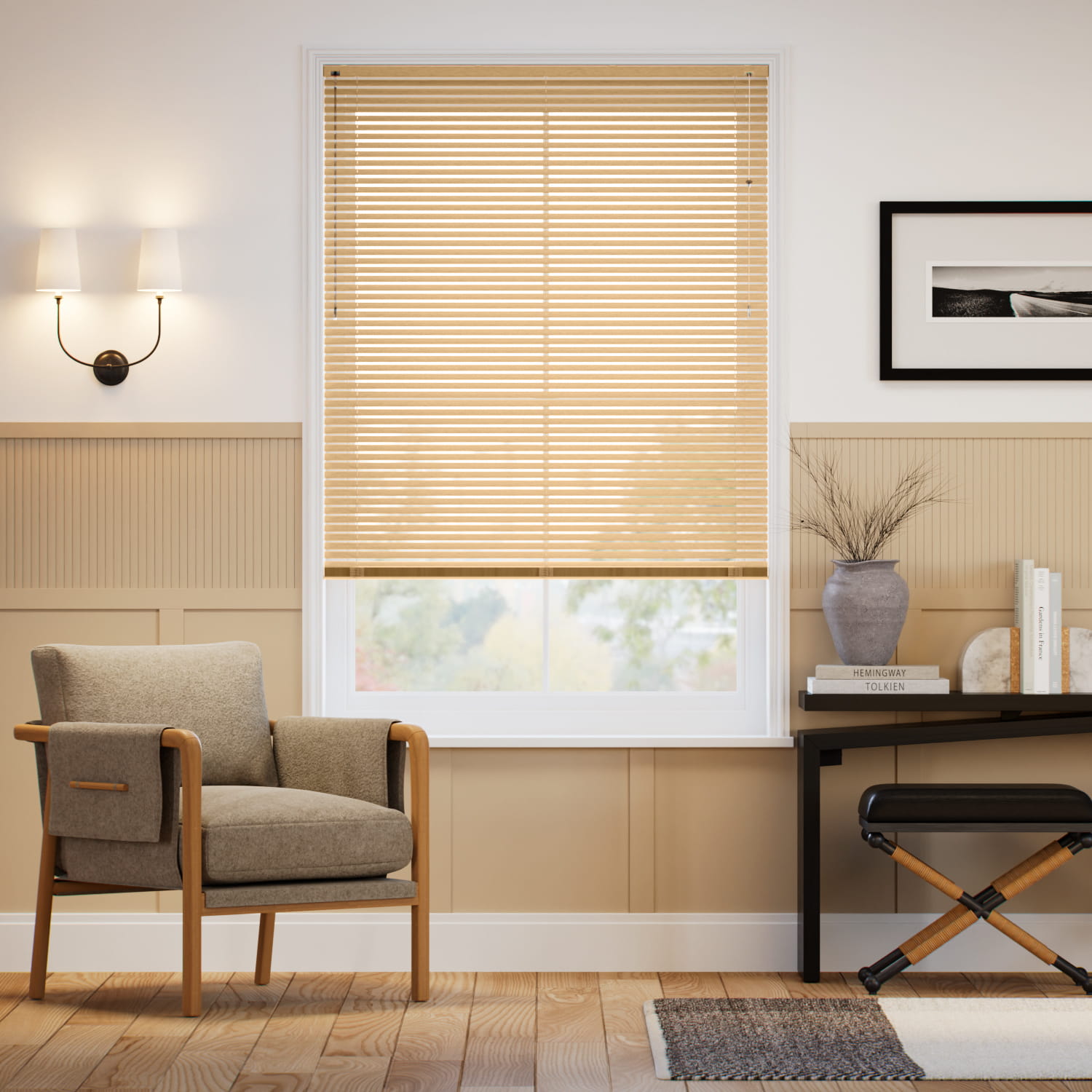 ウッド調　ハニー アルミブラインド